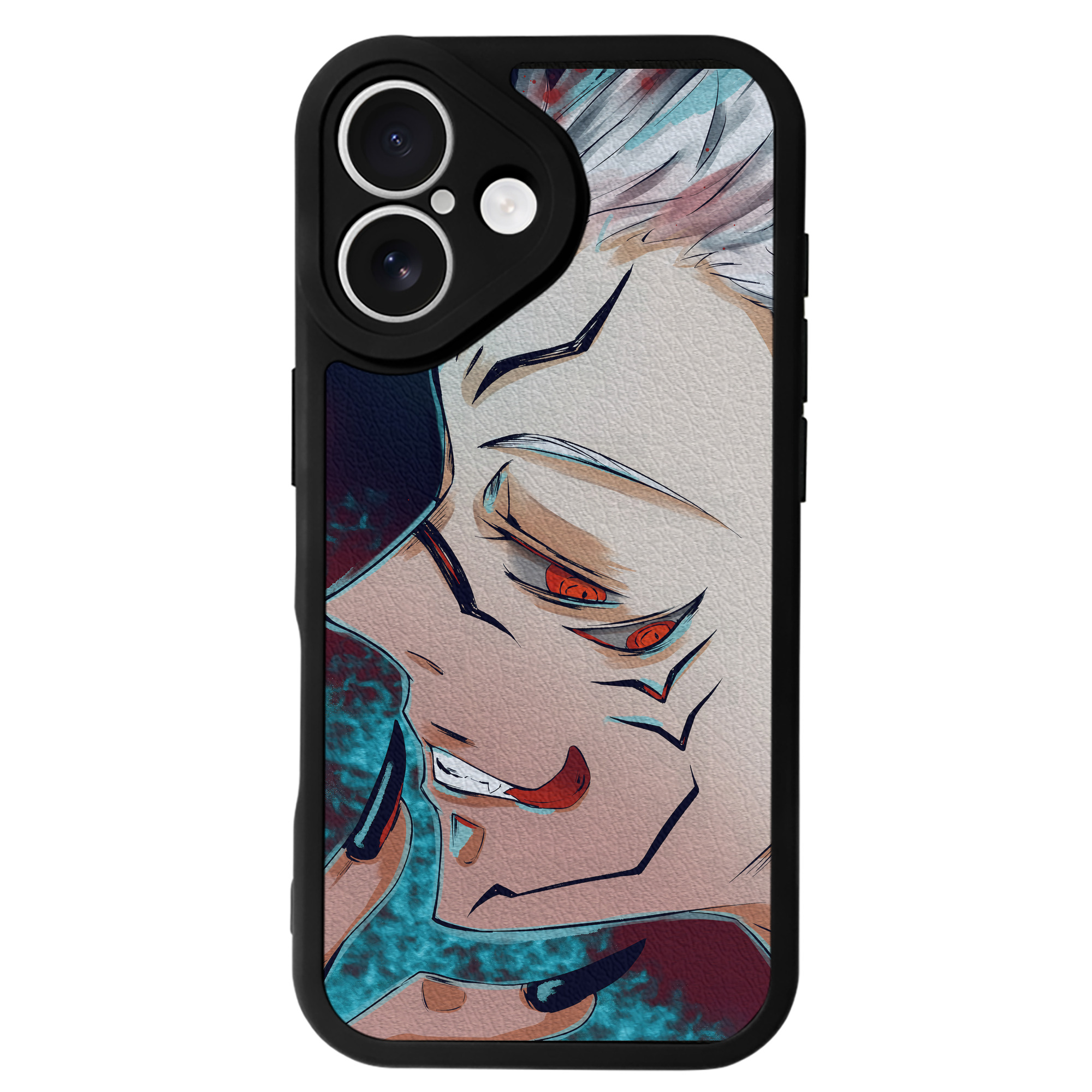 （画像用） 呪術廻戦 Jujutsu Kaisen 【iPhone 16シリーズ対応】シリコンスマホケース（レザー調） 材質：シリコン